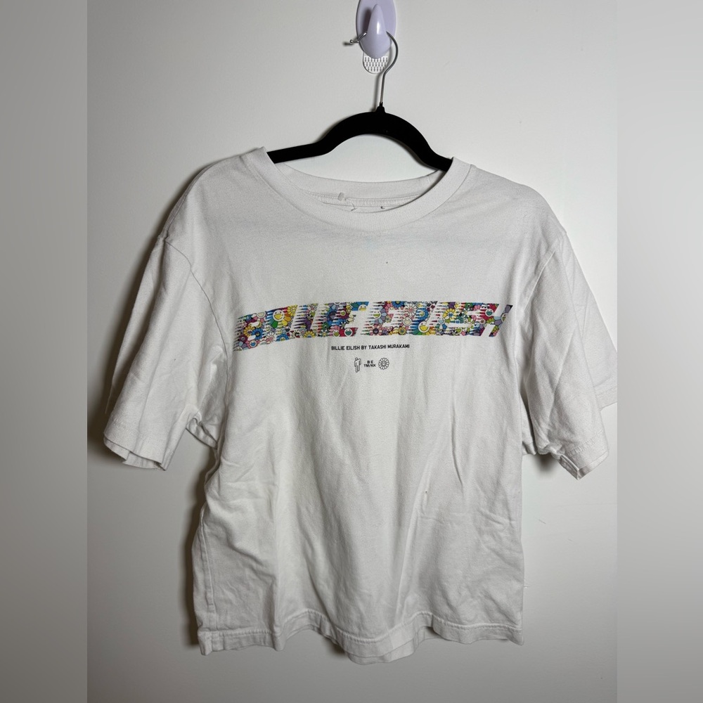 MURAKAMI X BILLIE EILISH | White Graphic Tee As Is